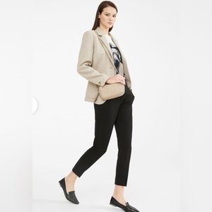 MAX MARA Gray Stretch Ankle Viscose Jersey Trousers Pants Sz US 12 - ITALY